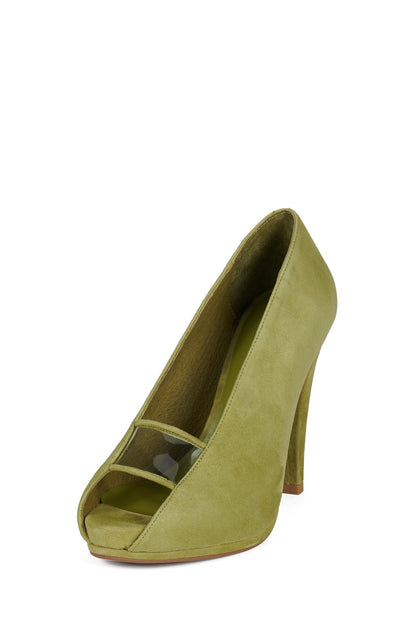 TECHNICAL - Chartreuse Suede | Jeffrey Campbell