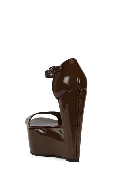 SO-DOWN - Brown Patent | Jeffrey Campbell