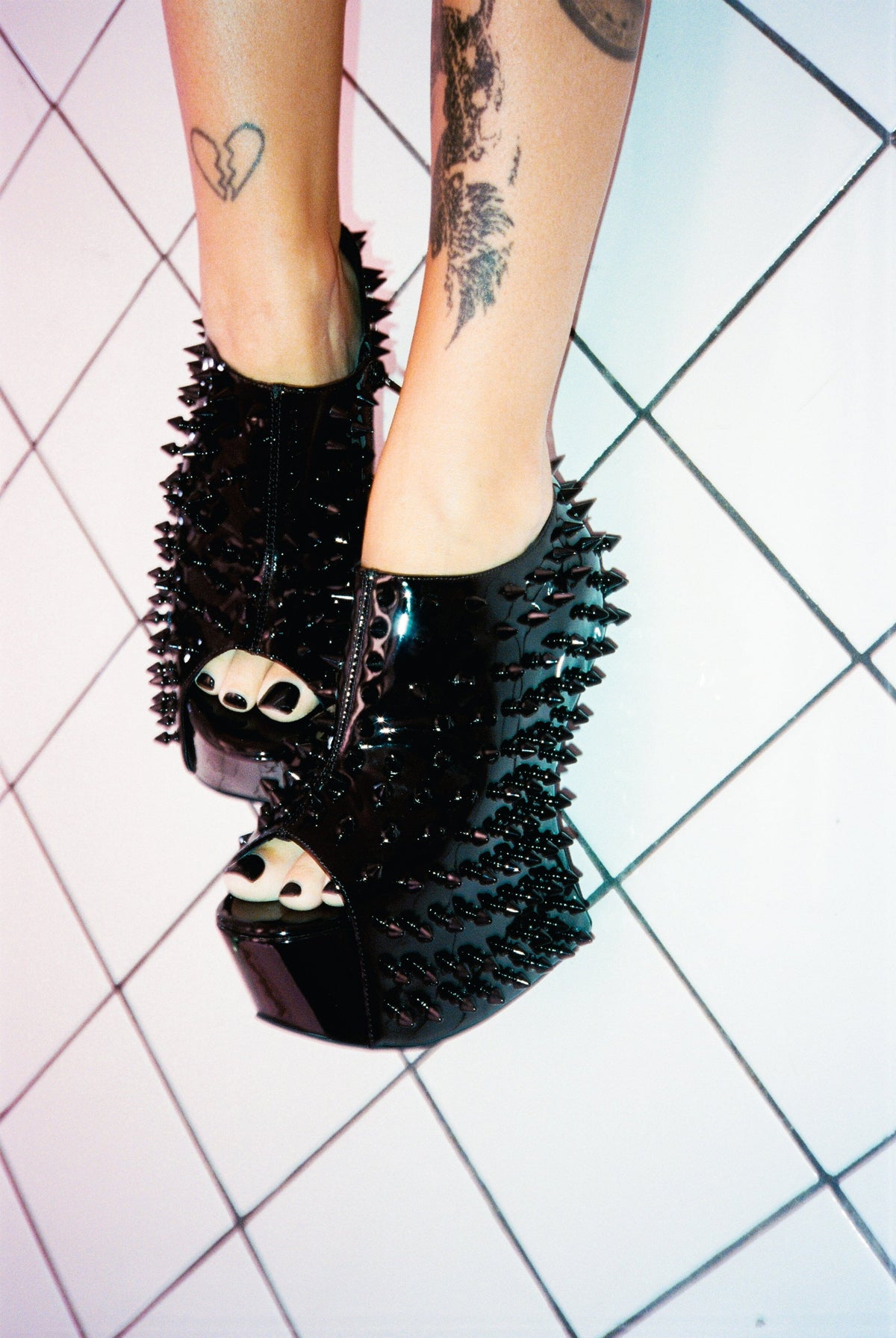 DUSK-SPIKE - Black Patent Black | Jeffrey Campbell