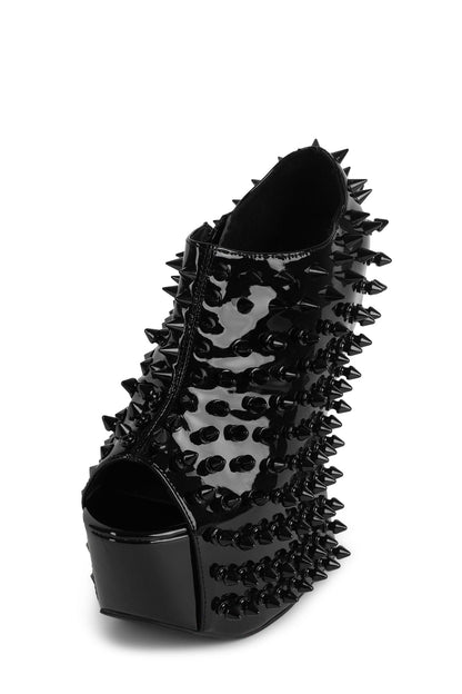 DUSK-SPIKE - Black Patent Black | Jeffrey Campbell