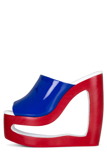 BLAZER-2 - Blue Patent White | Jeffrey Campbell