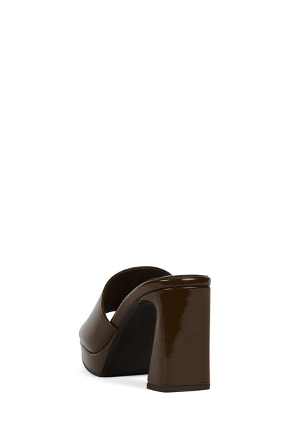 DRESS-CODE - Dark Brown Patent | Jeffrey Campbell