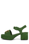 Green Suede Gold