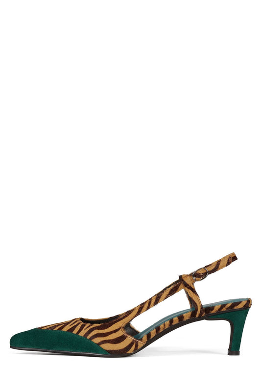 BOOSHKY-F - Beige Zebra Turquoise | Jeffrey Campbell
