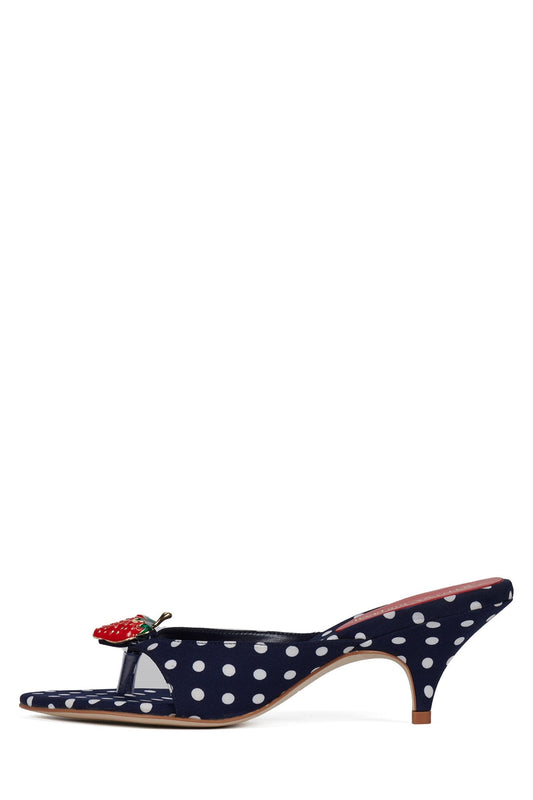 SHORTCAKE2 - Navy White Polkadot | Jeffrey Campbell