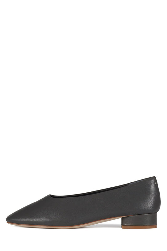 TRUSTEE Block Kitten Heel - Grey | Jeffrey Campbell