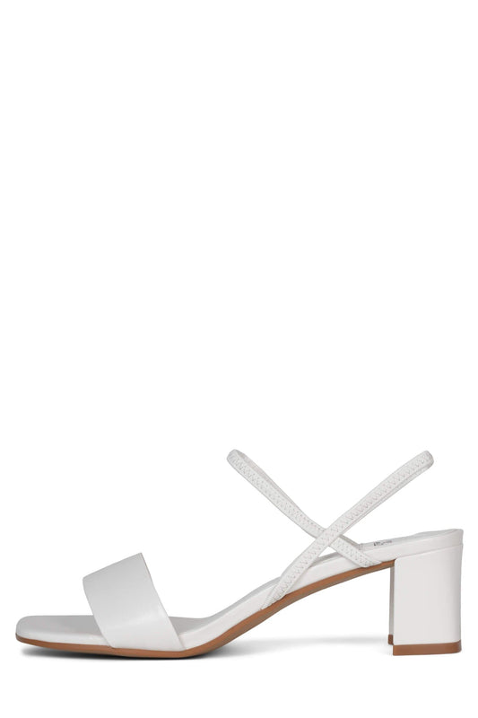 ADAPT Heeled Sandals - White | Jeffrey Campbell