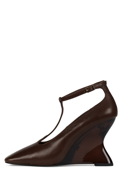 ASTURIAN Wedged Heels - Brown Combo | Jeffrey Campbell