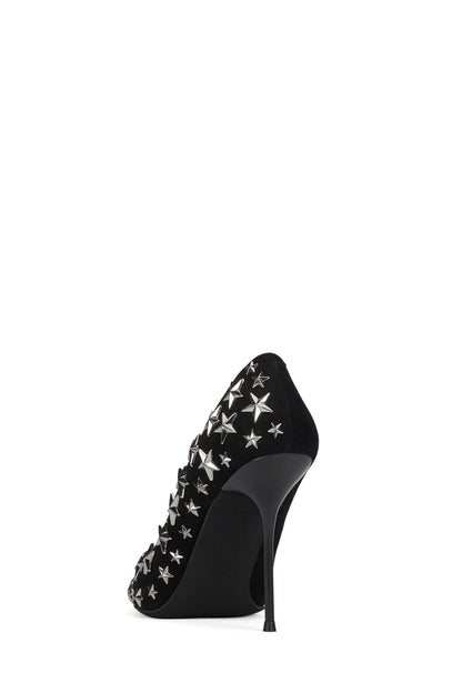 STRPWR-HI - Black Suede Silver | Jeffrey Campbell