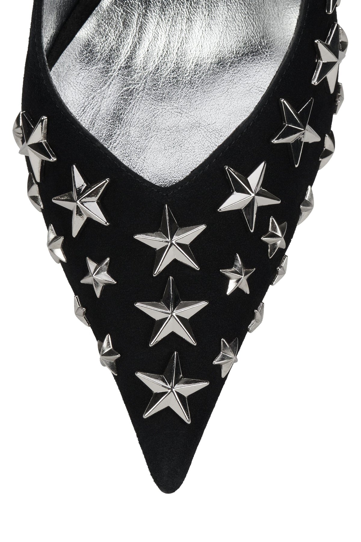 STRPWR-HI - Black Suede Silver | Jeffrey Campbell