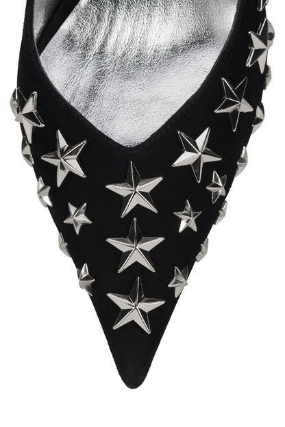 STRPWR-HI - Black Suede Silver | Jeffrey Campbell