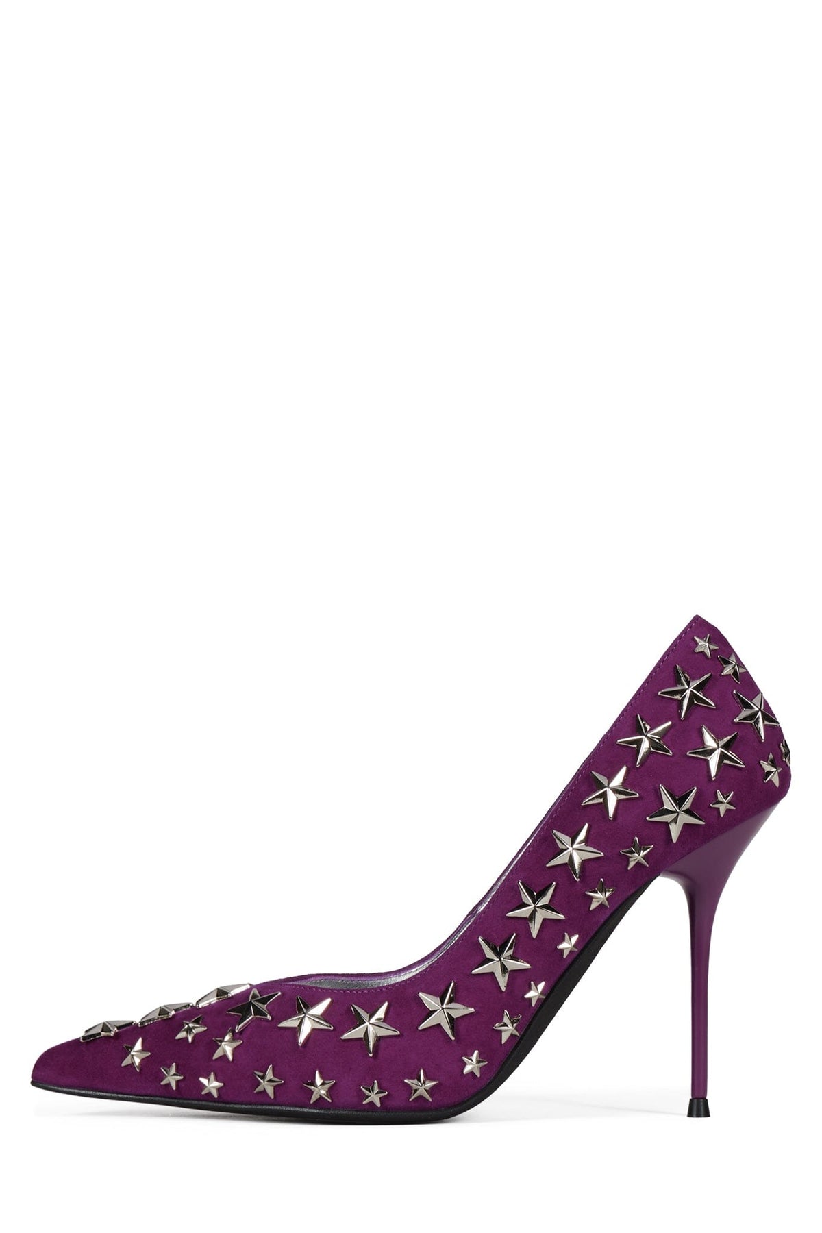 STRPWR-HI - Black Suede Silver | Jeffrey Campbell
