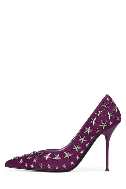 STRPWR-HI - Black Suede Silver | Jeffrey Campbell