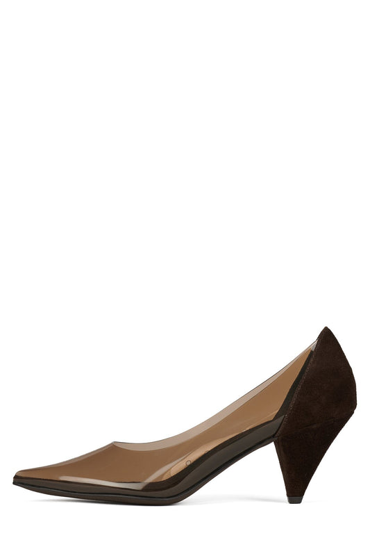 GRAPHIX - Coffee Suede Combo | Jeffrey Campbell