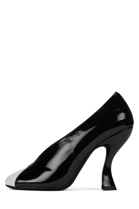 AMUSING - Black White Patent | Jeffrey Campbell