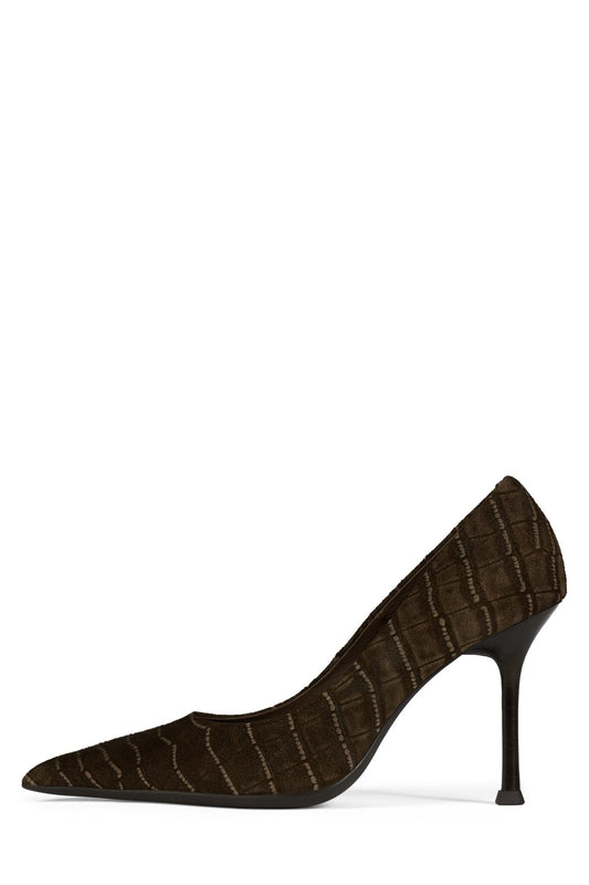 RISKTAKER3 Stiletto Heels - Taupe Snake | Jeffrey Campbell