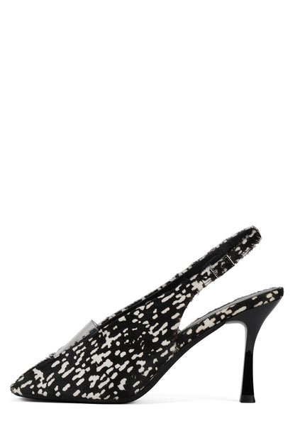PATRIZIA-F - Black White Dot Clear | Jeffrey Campbell