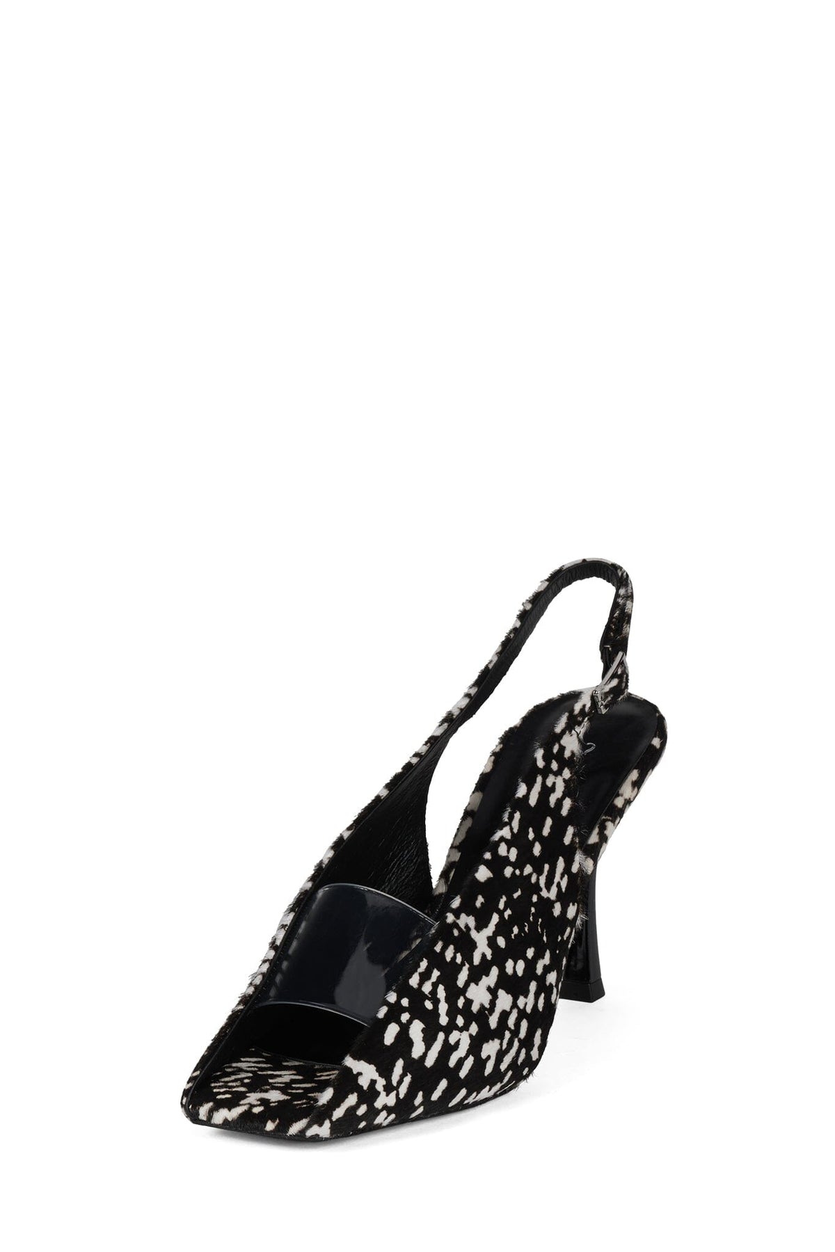 PATRIZIA-F - Black White Dot Clear | Jeffrey Campbell