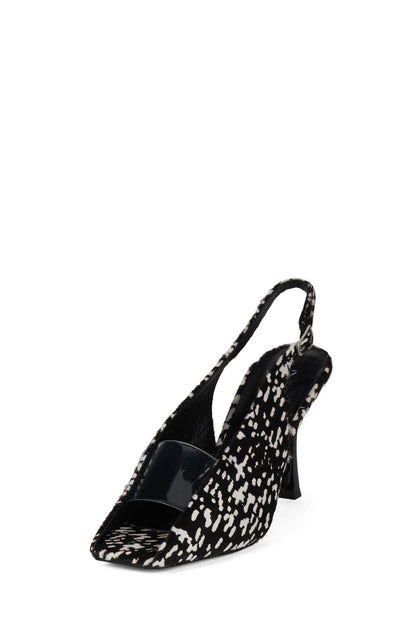 PATRIZIA-F - Black White Dot Clear | Jeffrey Campbell