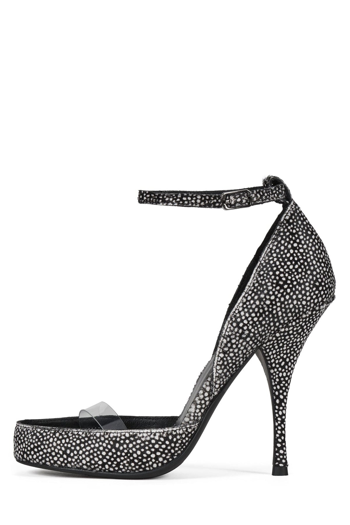 GOUACHE-F - Black White Dot Clear | Jeffrey Campbell