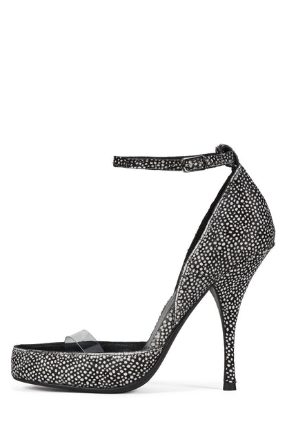GOUACHE-F - Black White Dot Clear | Jeffrey Campbell