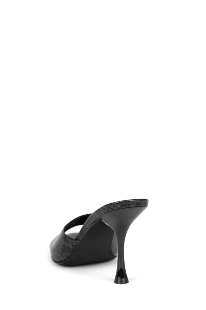 AGENT Heeled Sandal - Grey Black Python | Jeffrey Campbell