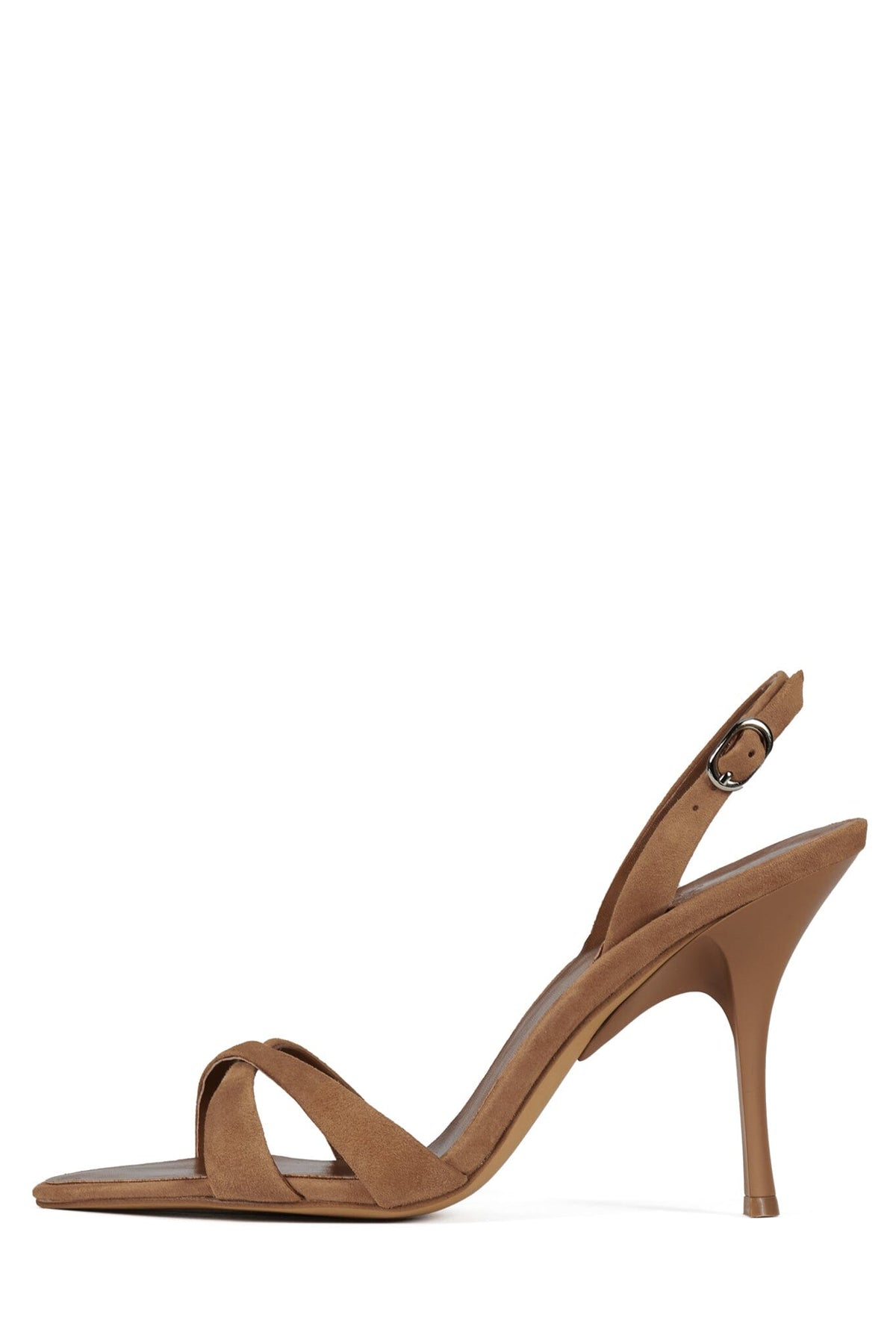 MARIELLE Heeled Sandal - Tan Suede | Jeffrey Campbell