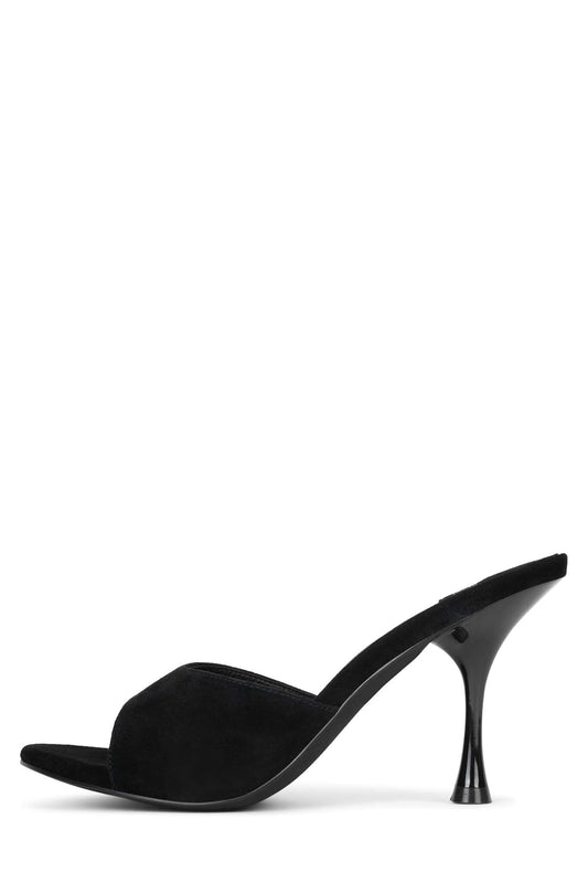 AGENT Heeled Sandal - Black Suede | Jeffrey Campbell