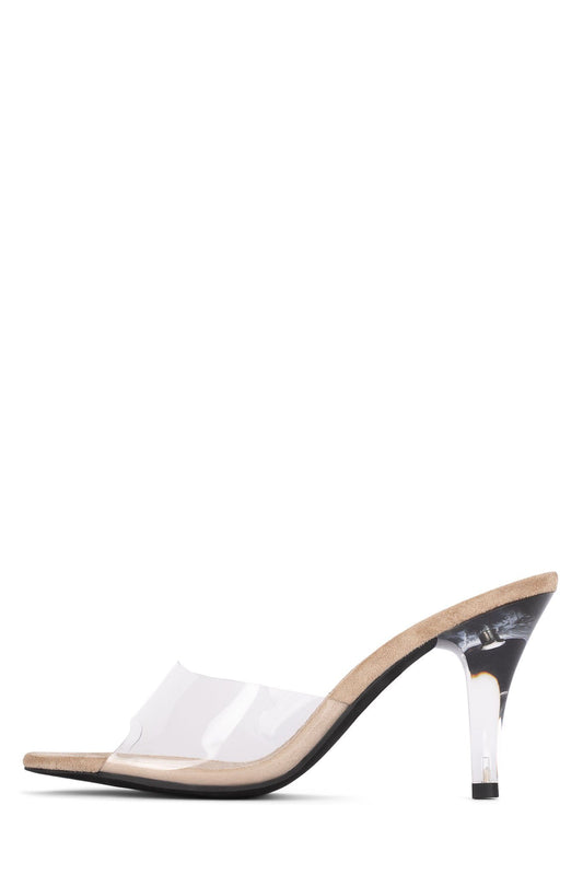 CENDRILLON - Nude Suede Clear | Jeffrey Campbell