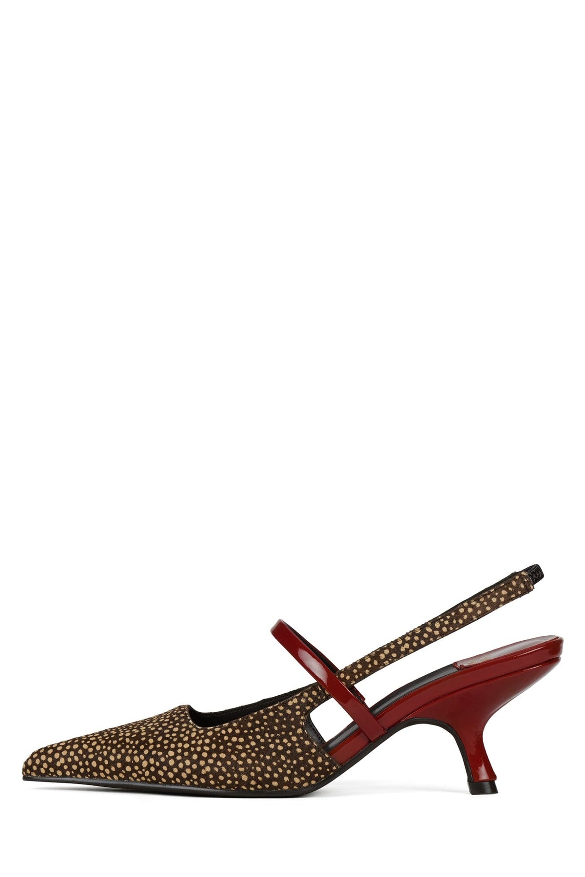 TANYA-F - Brown Dot Red Combo | Jeffrey Campbell
