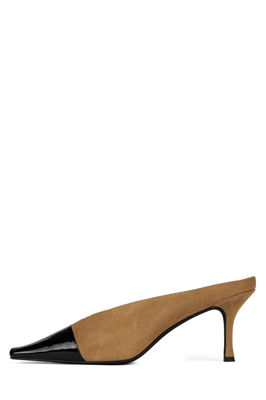 INVESTOR - Beige Suede Black Combo | Jeffrey Campbell