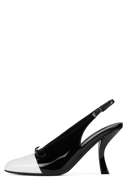 CHAI - White Patent Black Patent | Jeffrey Campbell
