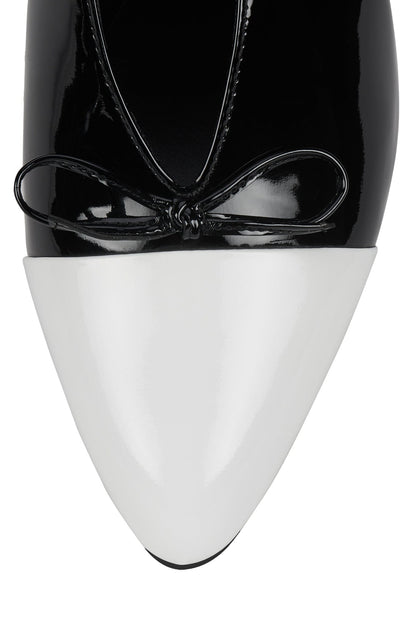 CHAI - White Patent Black Patent | Jeffrey Campbell