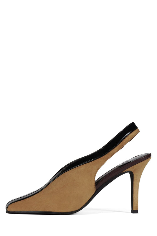 MEANS - Beige Suede Black Combo | Jeffrey Campbell