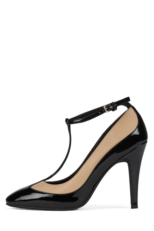 SPOT-LIGHT - Black Patent Beige | Jeffrey Campbell